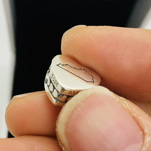 ✨🔥Pandora Y'ALL Kentucky Map Heart Charm Bead S925 Sterling Silver Jewelry - Picture 4 of 5